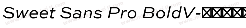 Sweet Sans Pro BoldV字体转换